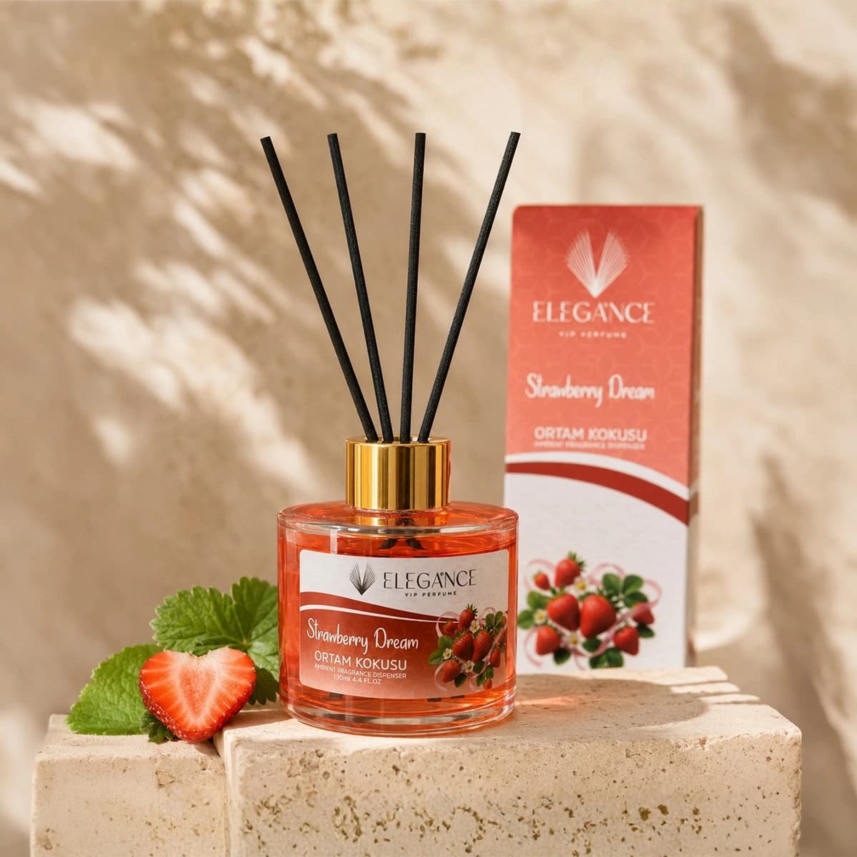 Çilek Rüyası Bambu Cubuklu Ortam Ve Oda Kokusu (130 Ml)