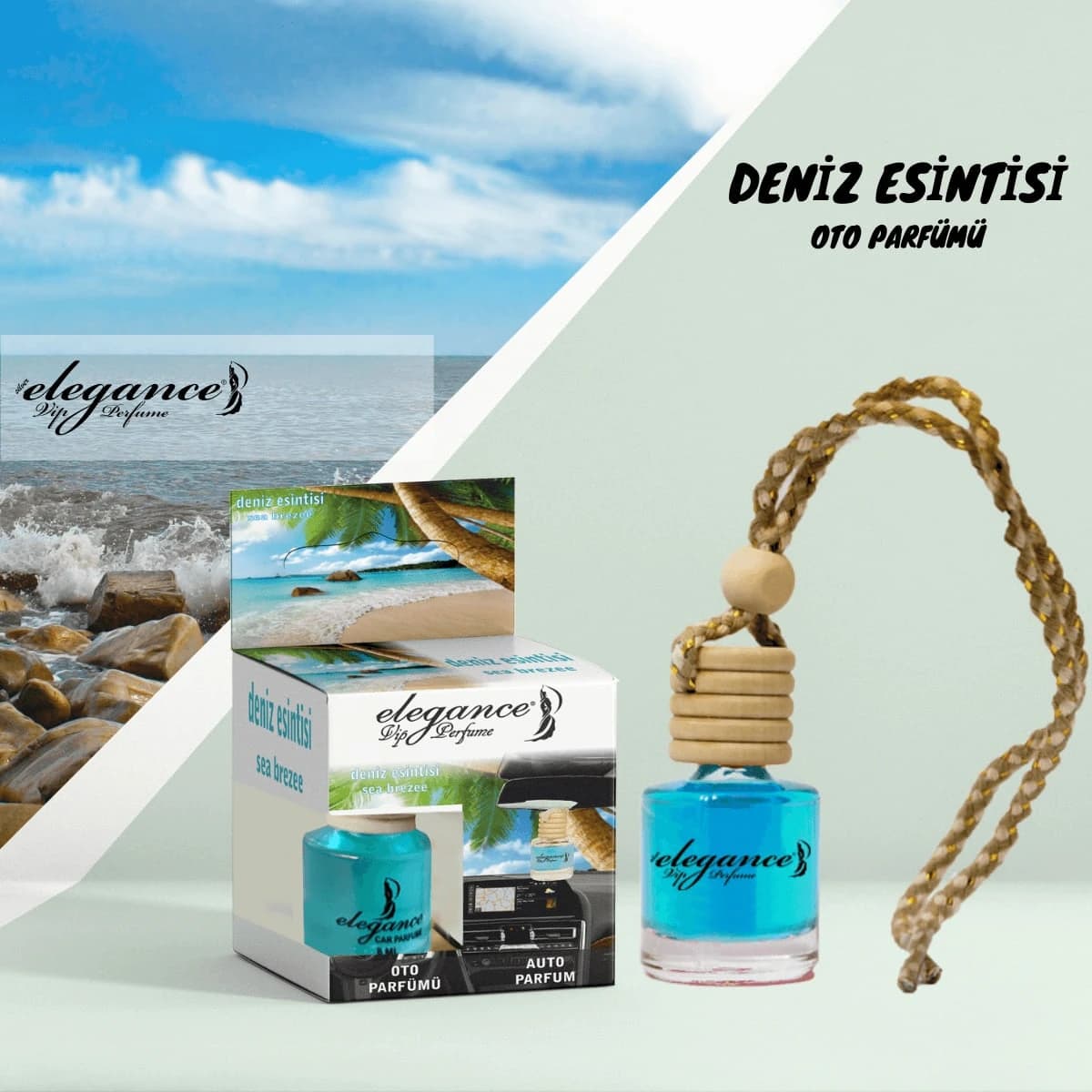 Deniz Esintisi Bambu Kapaklı Oto Kokusu