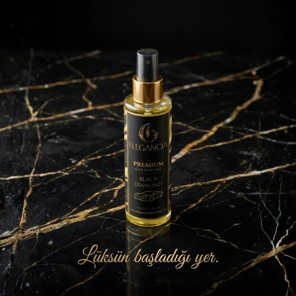 Elegancia Black Diamond Premium Araba Kokusu 150 ml – Oryantal ve Çikolatalı