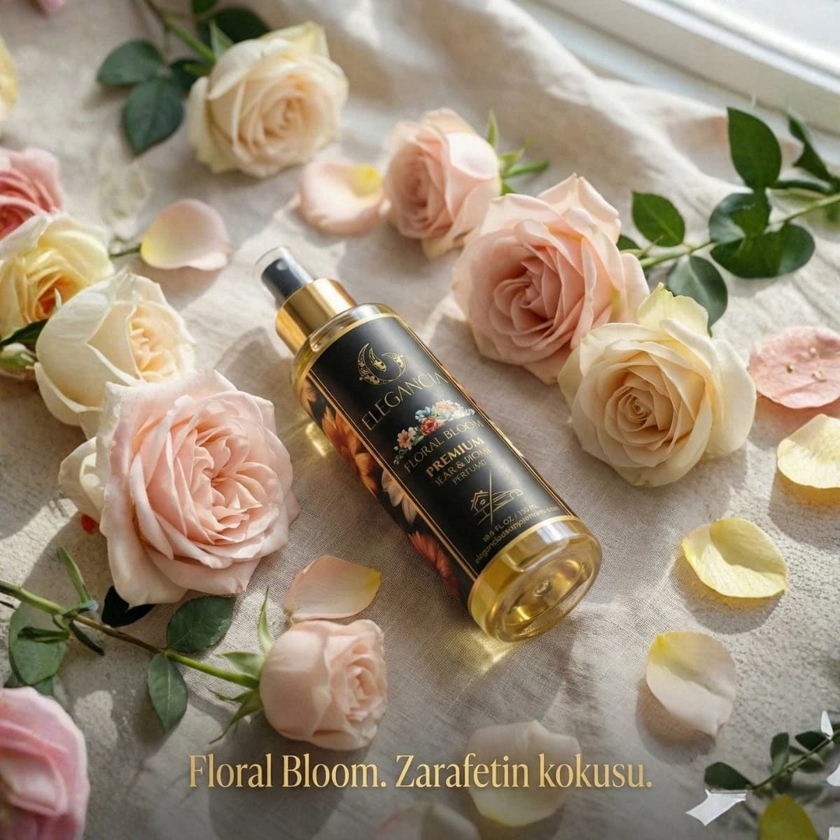Elegancia Floral Bloom Premium Araba Kokusu 150 ml – Çiçek Esintisi