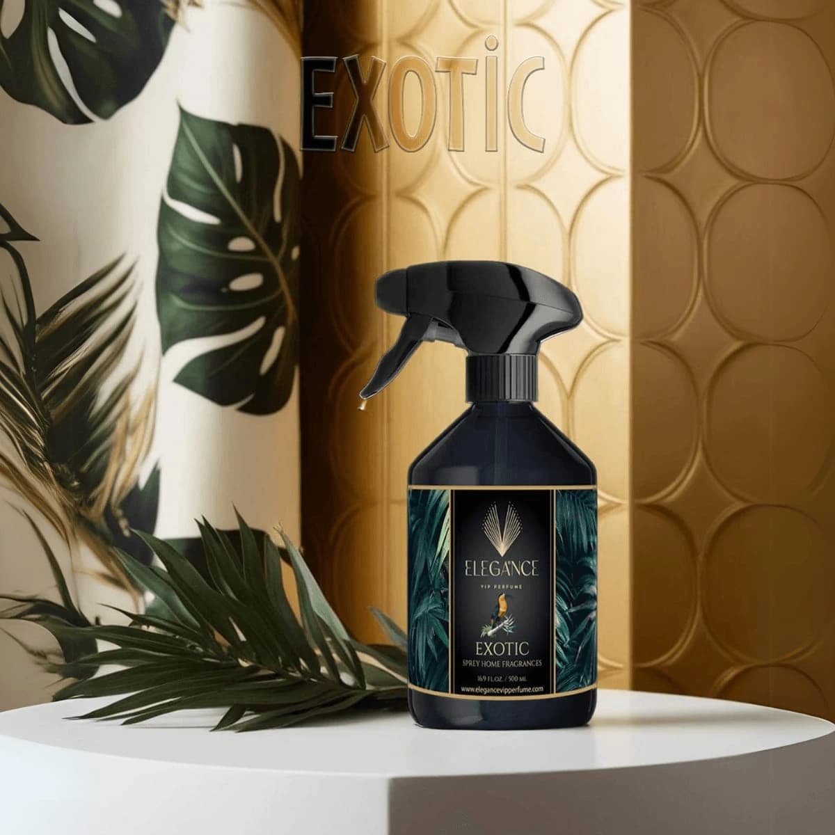 Exotic Oda ve Ortam Kokusu Sprey 500 ml – Egzotik, Kalıcı ve Yüksek Performanslı Koku | Elegance Home Fragrance