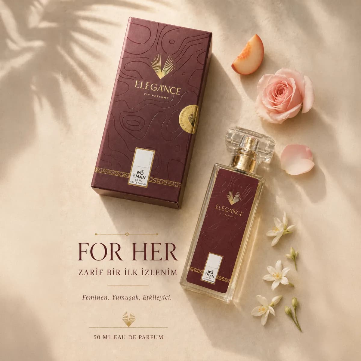 For Her Edp 50 ml – Çiçeksi ve Miskli Kadın Parfümü (K-175)
