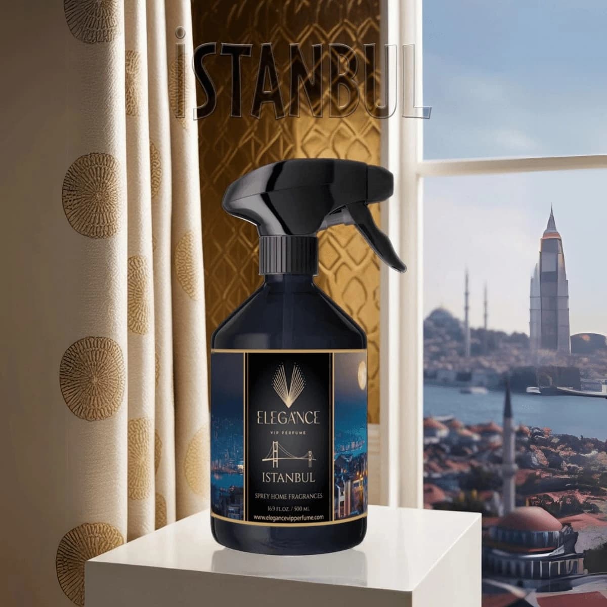 İstanbul Esintili Oda Spreyi 500 ml – Boğazın Büyüleyici Ferahlığı | Istanbul Elegance Home Fragrance
