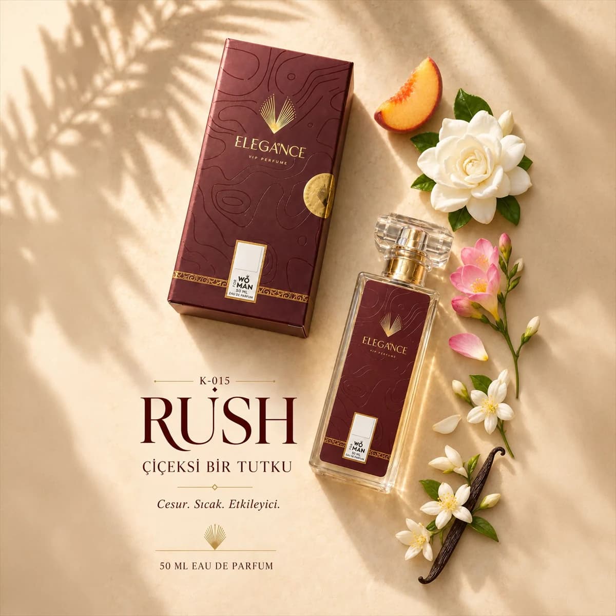 Rush Edp 50 ml – Oryantal ve Çiçeksi Kadın Parfümü (K-015)