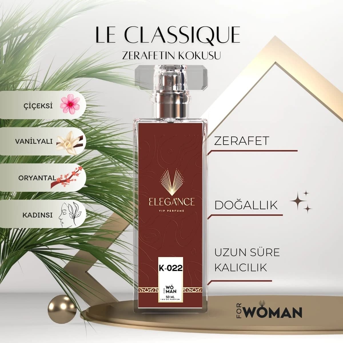 Le Classique Edp 50 ml – Çiçeksi ve Oryantal Kadın Parfümü (K-022)