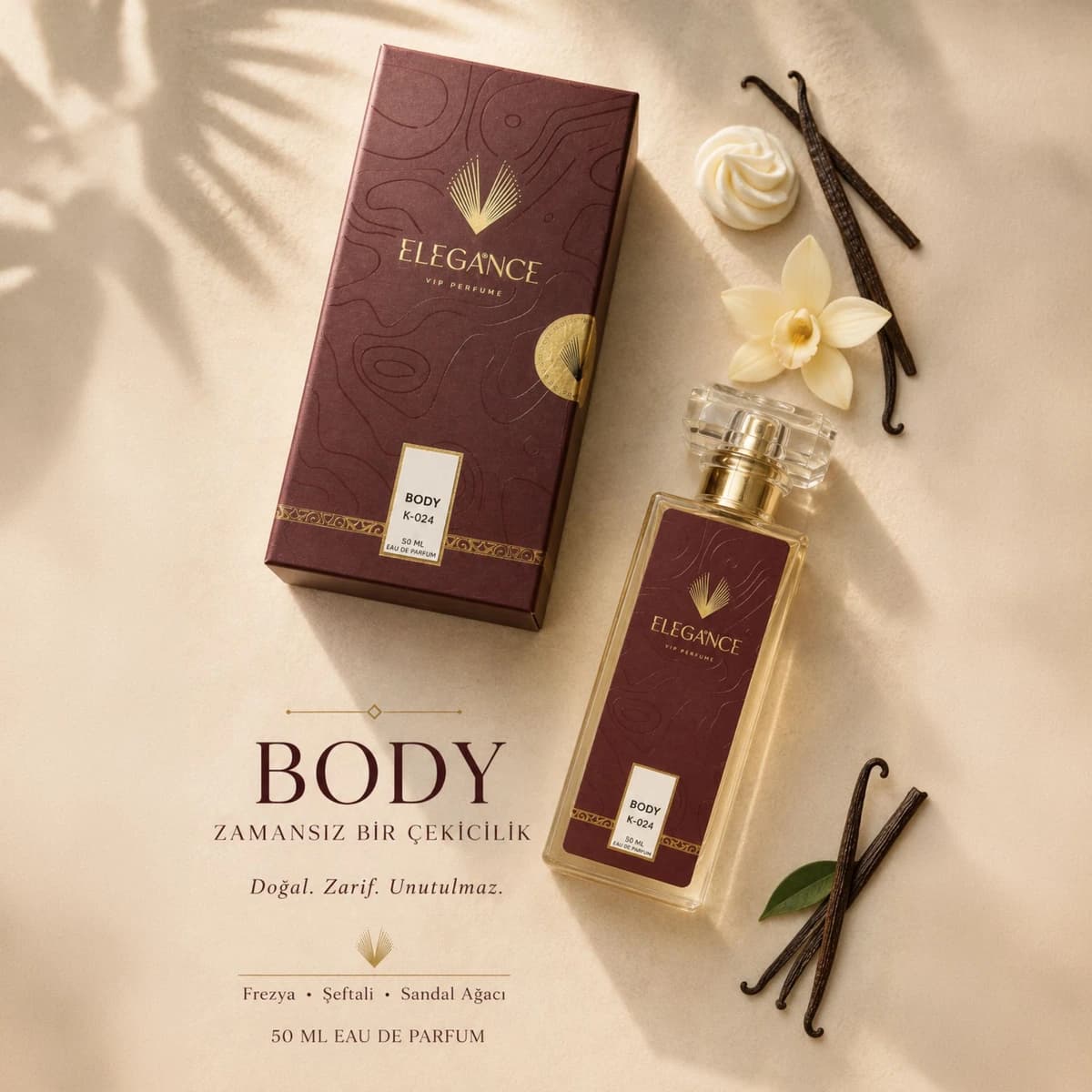 Body Edp 50 ml – Çiçeksi ve Odunsu Kadın Parfümü (K-024)