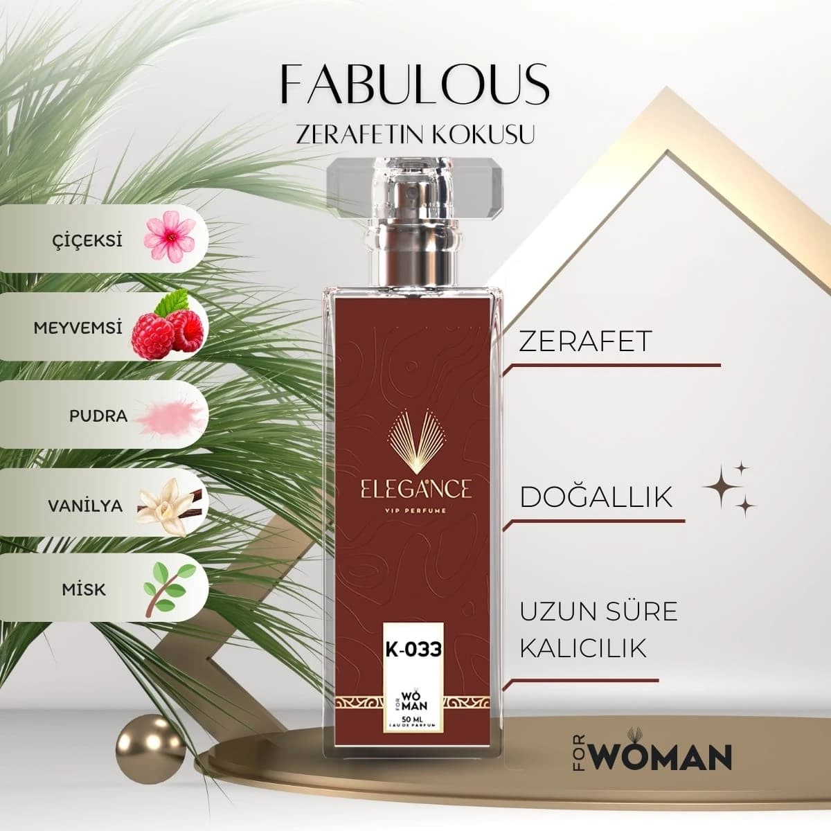 Fabulous Edp 50 ml – Oryantal ve Odunsu Kadın Parfümü (K-033)