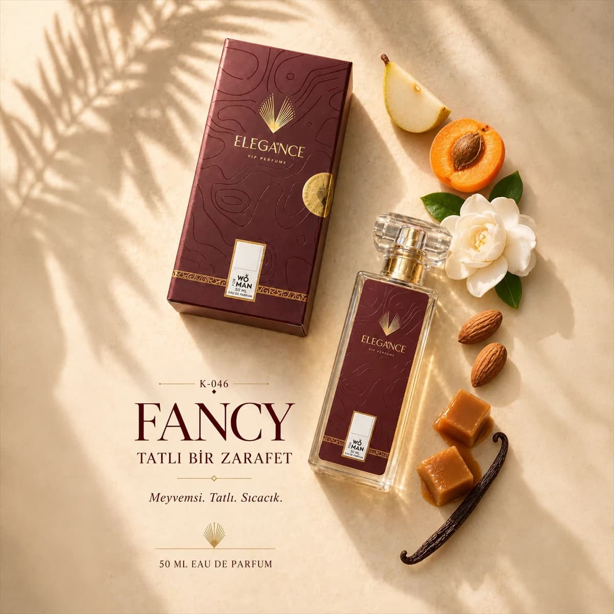 Fancy Edp 50 ml – Tatlı, Meyvemsi ve Oryantal Kadın Parfümü (K-046)