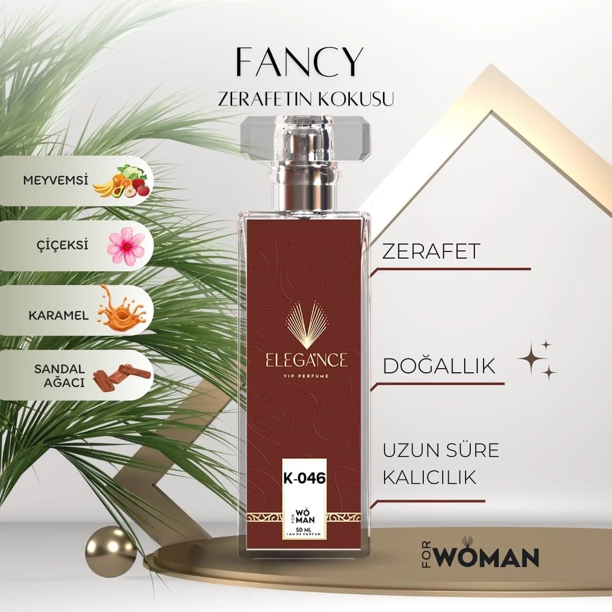Fancy Edp 50 ml – Tatlı, Meyvemsi ve Oryantal Kadın Parfümü (K-046)