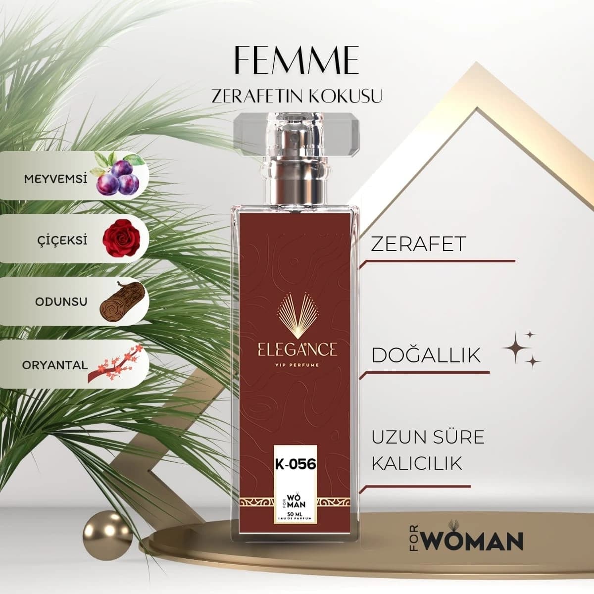 Lacoste Femme Edp 50 ml – Meyvemsi ve Baharatlı Kadın Parfümü (K-056)