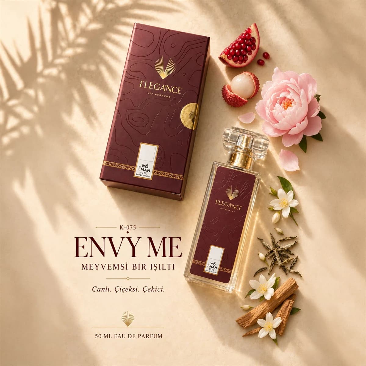 Envy Me Edp 50 ml – Meyvemsi ve Çiçeksi Kadın Parfümü (K-075)
