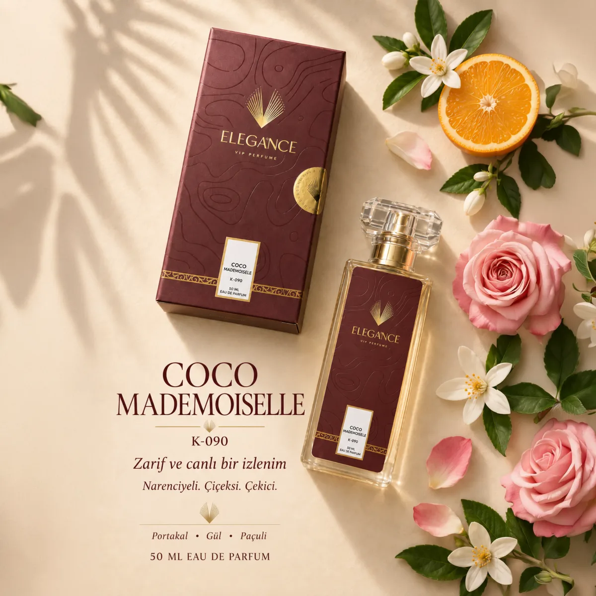 Coco Mademoiselle Edp 50 ml – Oryantal ve Çiçeksi Kadın Parfümü (K-090)