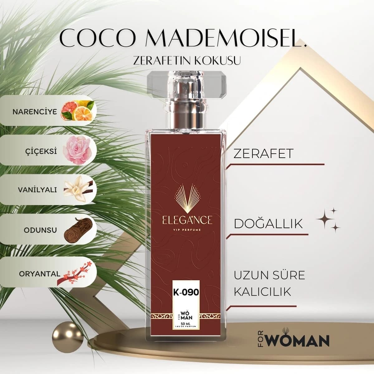 Coco Mademoiselle Edp 50 ml – Oryantal ve Çiçeksi Kadın Parfümü (K-090)