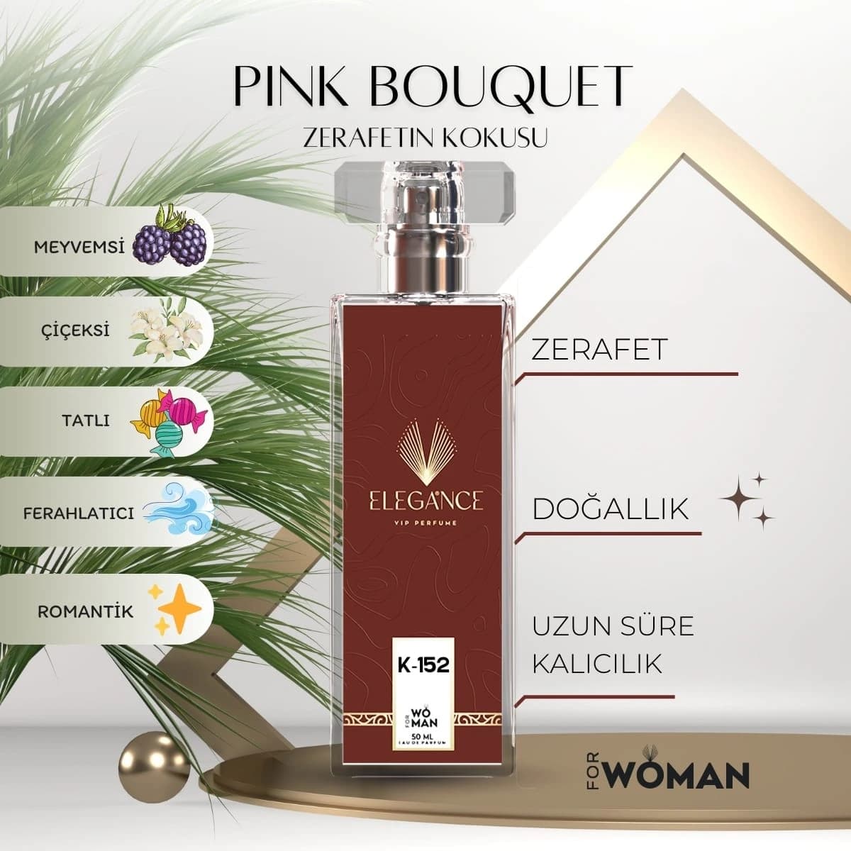 Pink Bouquet Edp 50 ml – Çiçeksi Tatlılık ve Romantik Feminen Enerji (K-152)