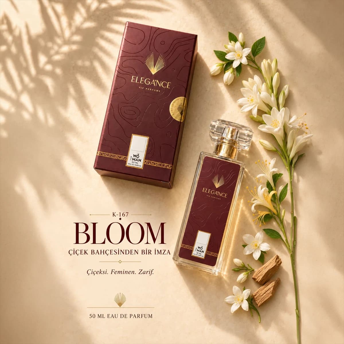 Bloom Edp 50 ml – Çiçeksi ve Fresh Kadın Parfümü (K-167)