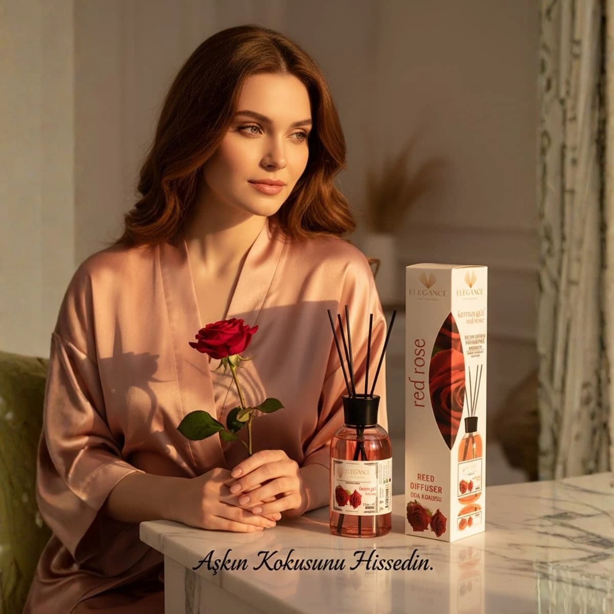 Kırmızı Gül Reed Diffuser (110 Ml)