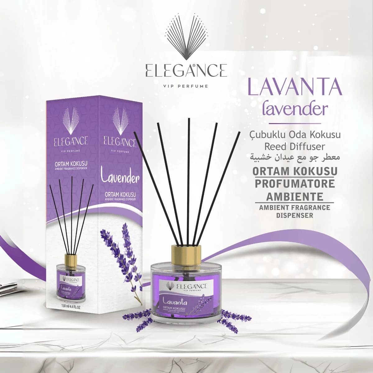 Lavanta Bambu Cubuklu Ortam Ve Oda Kokusu (130 Ml)