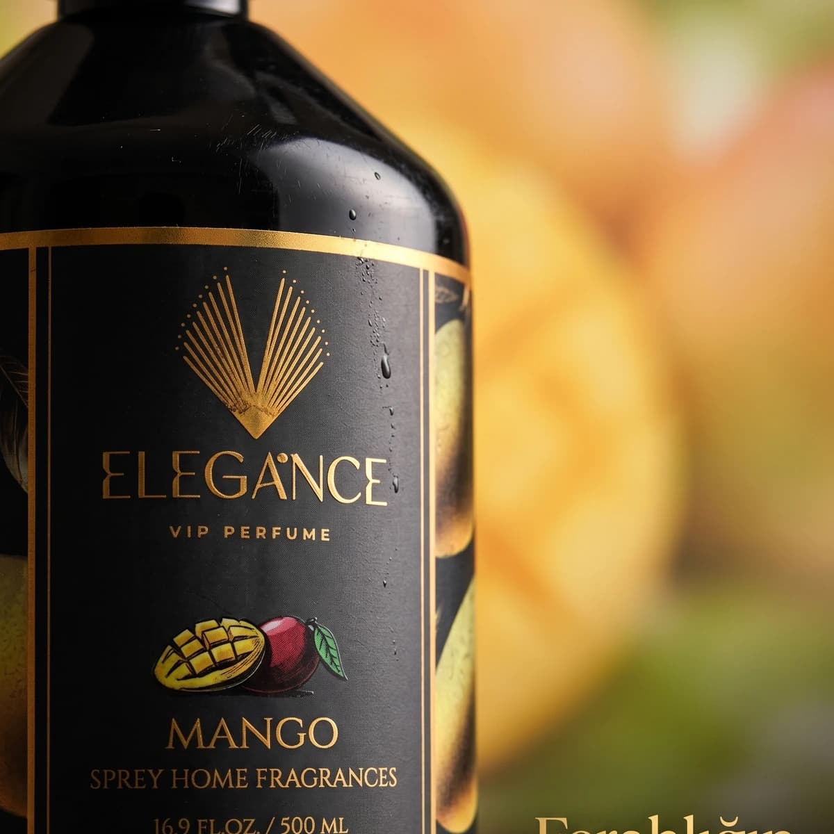 Mango Oda ve Ortam Kokusu Sprey 500 ml – Egzotik, Tatlı ve Yüksek Performanslı Koku | Elegance Home Fragrance
