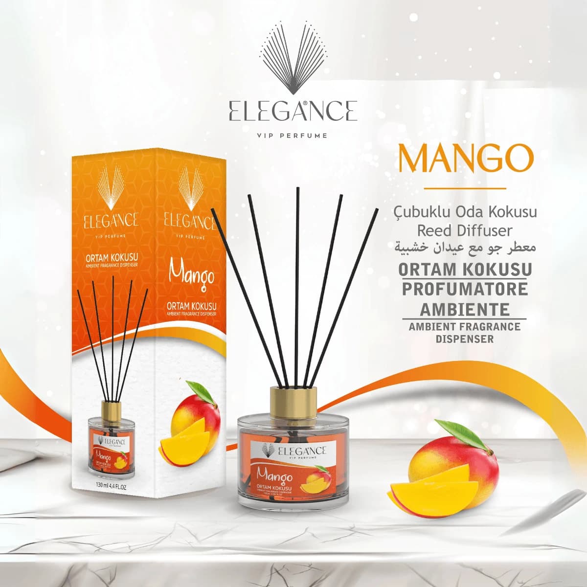 Mango Bambu Cubuklu Ortam Ve Oda Kokusu (130 Ml)