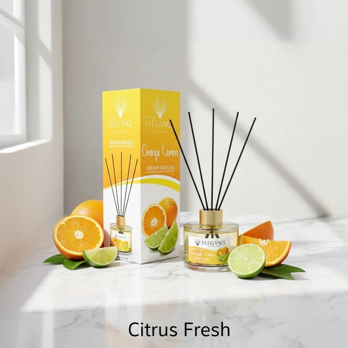 Portakal Limon Bambu Cubuklu Ortam Ve Oda Kokusu (130 Ml)