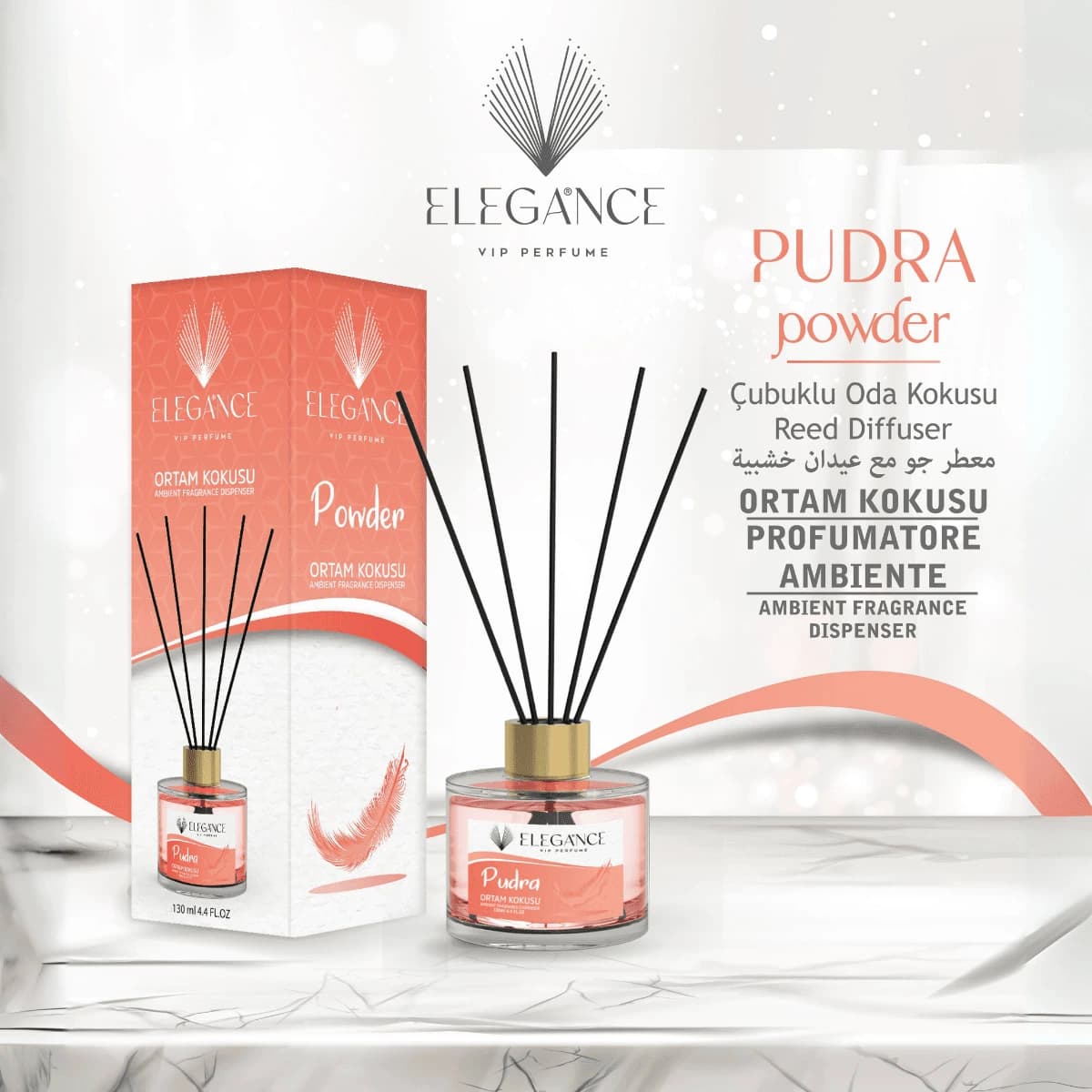 Pudra Bambu Cubuklu Ortam Ve Oda Kokusu (130 Ml)