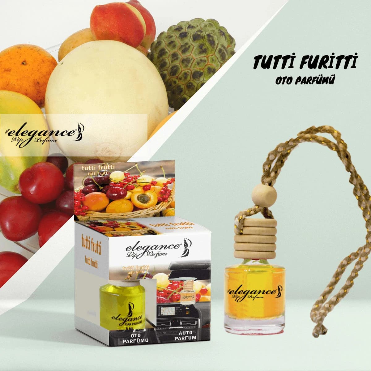 Tutti Frutti Bambu Kapaklı Oto Kokusu
