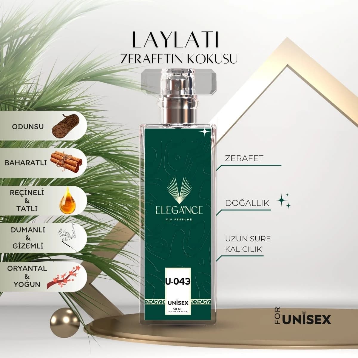Laylati Edp 50 ml – Oryantal ve Baharatlı Unisex Parfümü (U-043)