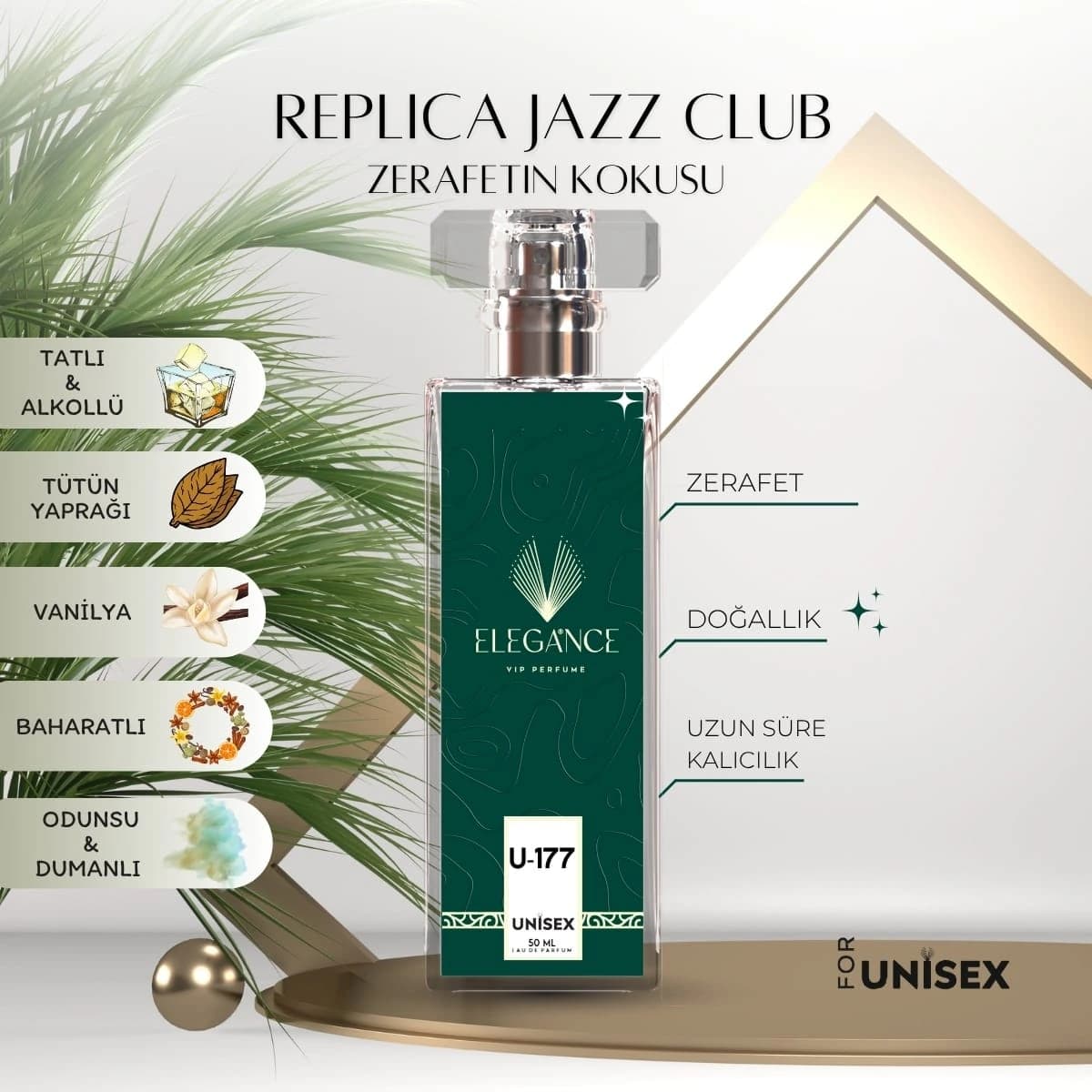 Jazz Club Edp 50 ml – Tütün ve Odunsu Unisex Parfümü (U-117)