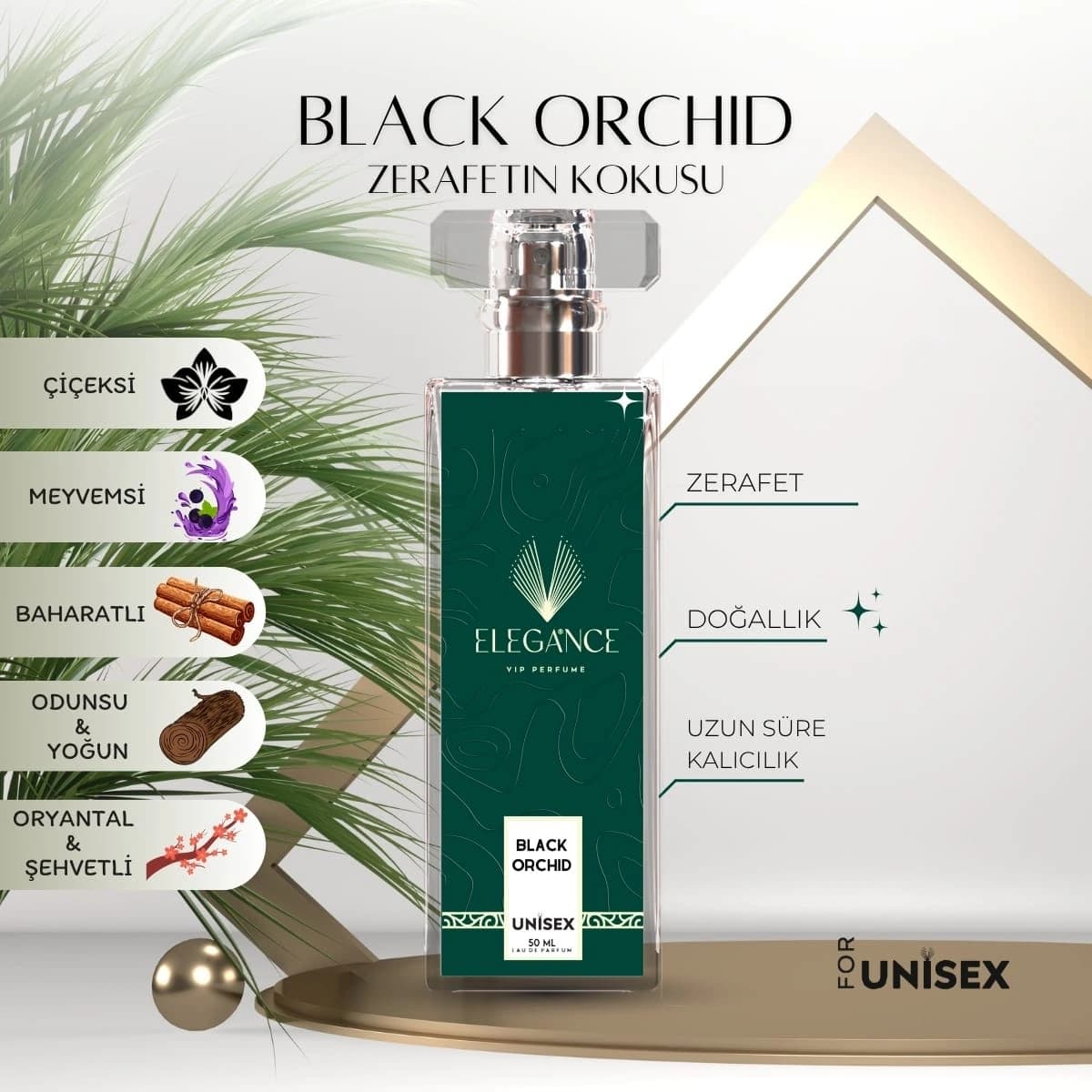 Black Orchid Edp 50 ml – Oryantal ve Çiçeksi Unisex Parfümü (U-128)