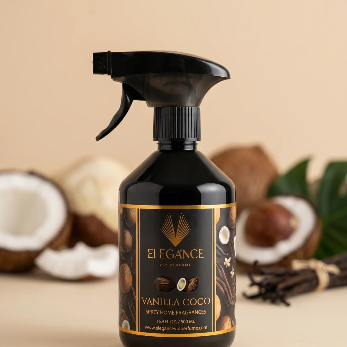 Vanilya & Hindistan Cevizi Oda Kokusu 500 ml – Tatlı Tropik Ferahlık | Elegance Home Fragrance
