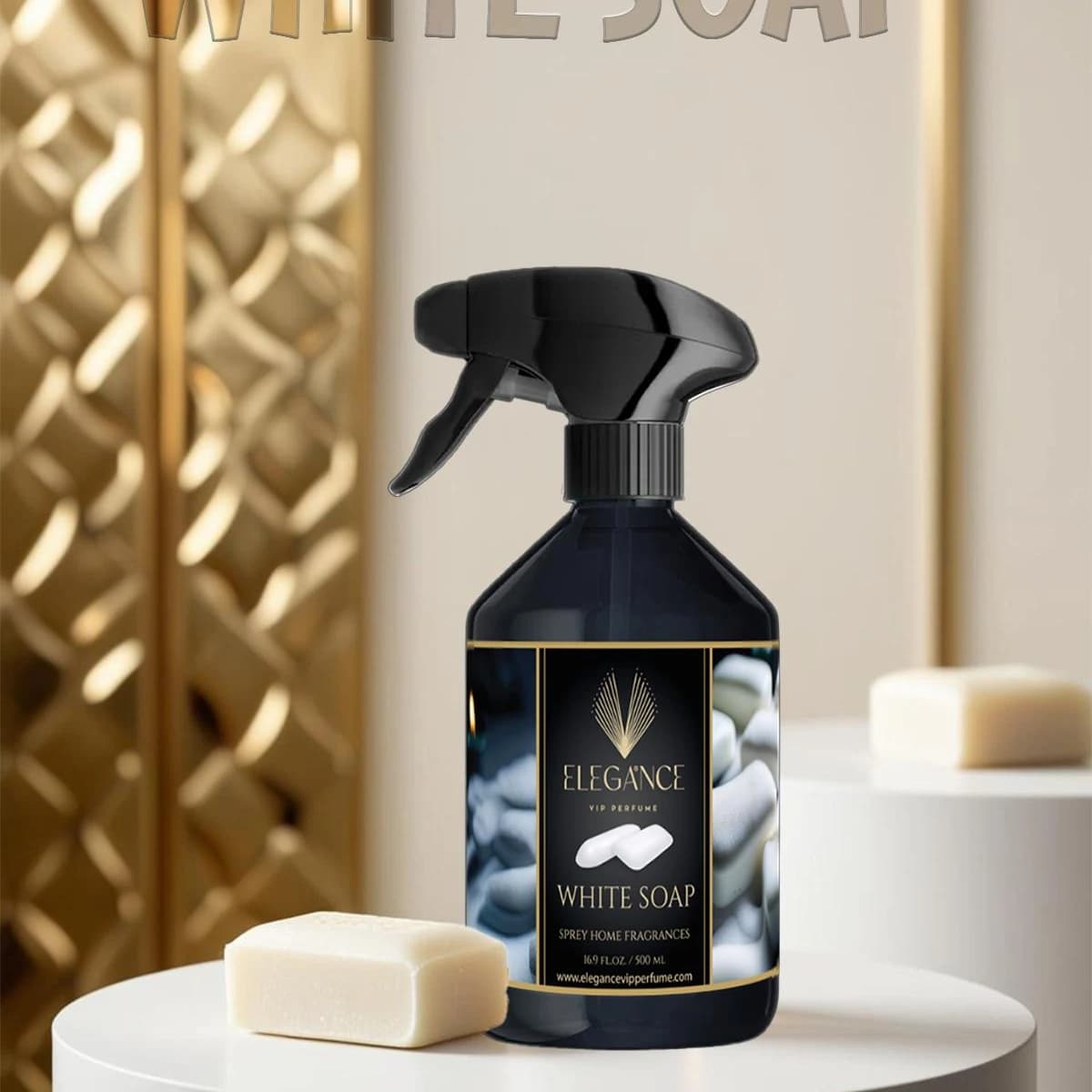 White Soap Oda ve Ortam Kokusu Sprey 500 ml – Temiz, Pudralı ve Yüksek Performanslı Koku | Elegance Home Fragrance