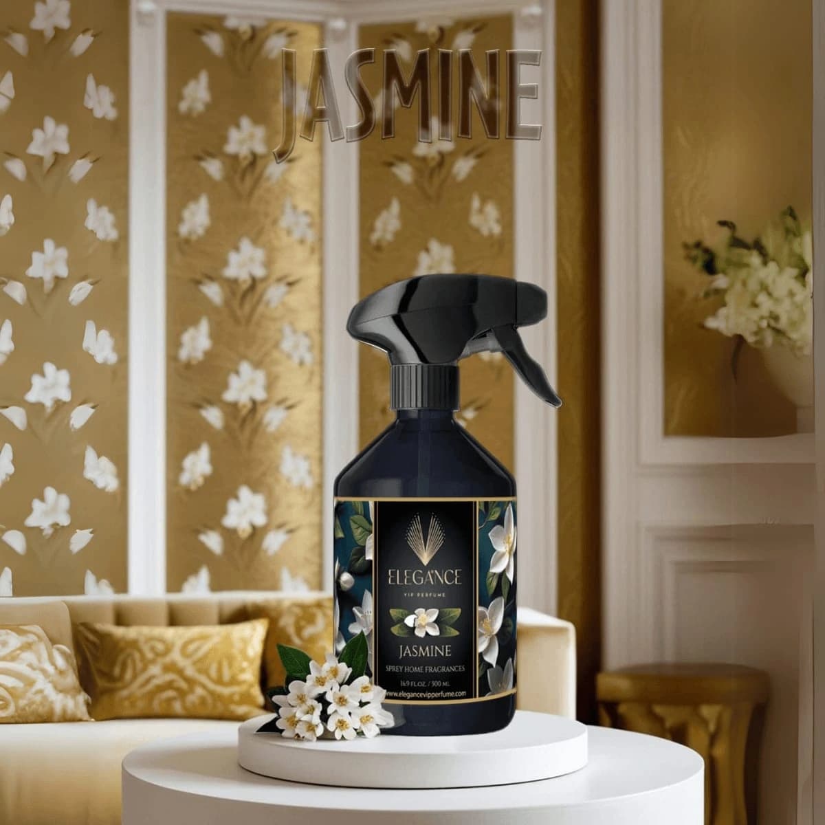 Yasemin Oda ve Ortam Kokusu Sprey 500 ml – Zarif, Ferah ve Yüksek Performanslı Koku | Elegance Home Fragrance