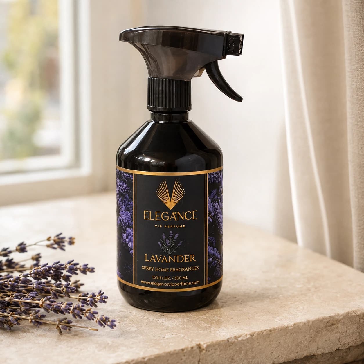 Lavanta Oda Kokusu Sprey 500 ml – Rahatlatıcı ve Kalıcı Lavanta Ferahlığı | Elegance Home Fragrance