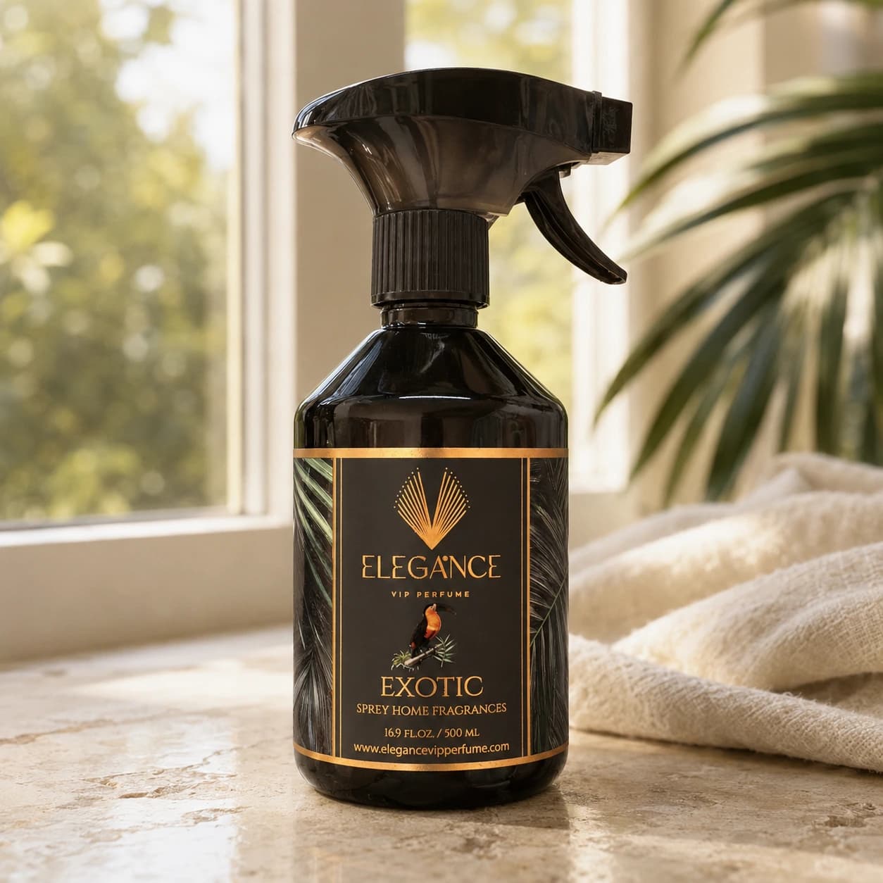 Exotic Oda ve Ortam Kokusu Sprey 500 ml – Egzotik, Kalıcı ve Yüksek Performanslı Koku | Elegance Home Fragrance