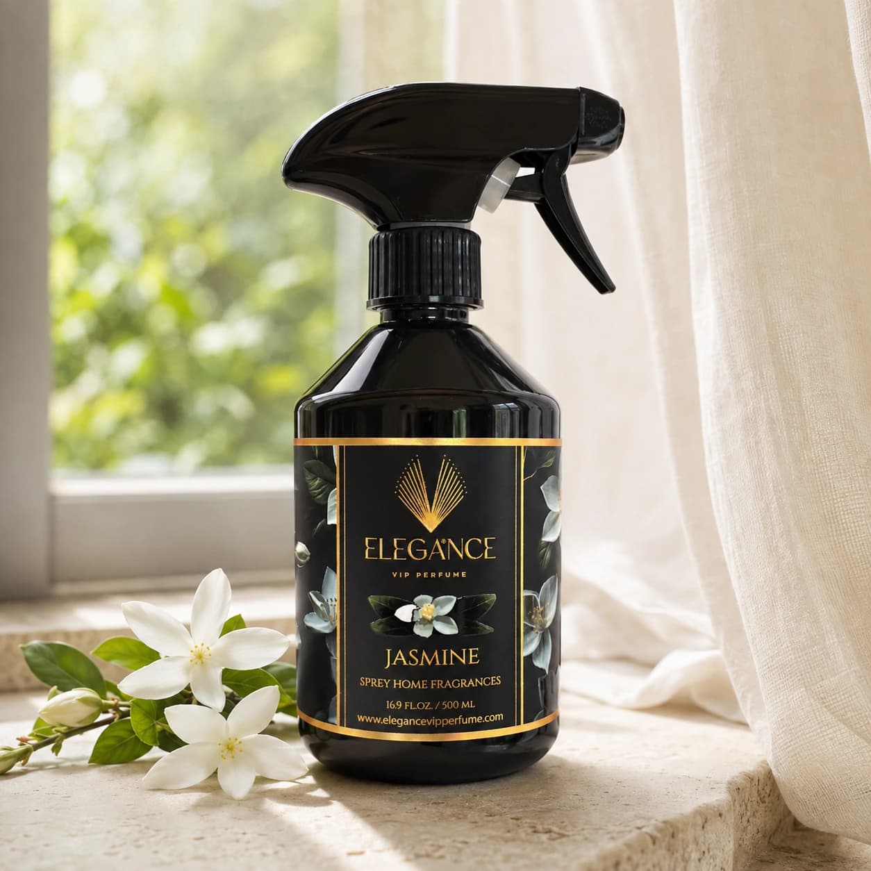 Yasemin Oda ve Ortam Kokusu Sprey 500 ml – Zarif, Ferah ve Yüksek Performanslı Koku | Elegance Home Fragrance