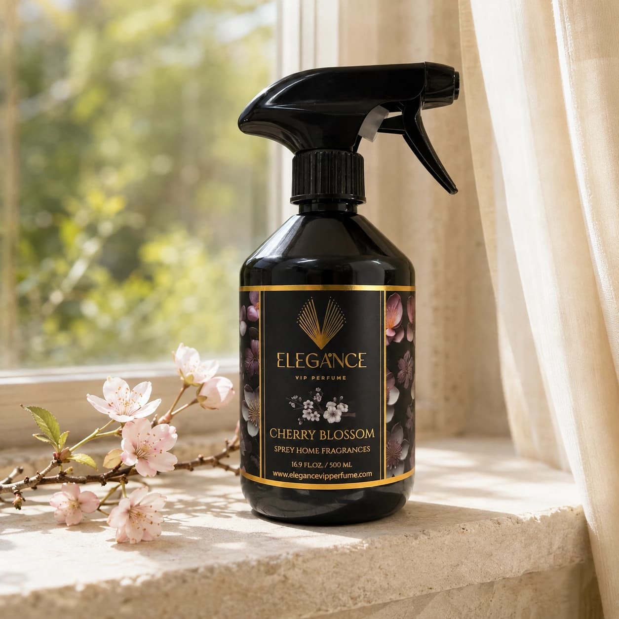 Japon Kiraz Çiçeği Oda Spreyi 500 ml | Bahar Ferahlığı ve Romantik Esinti – Elegance Cherry Blossom