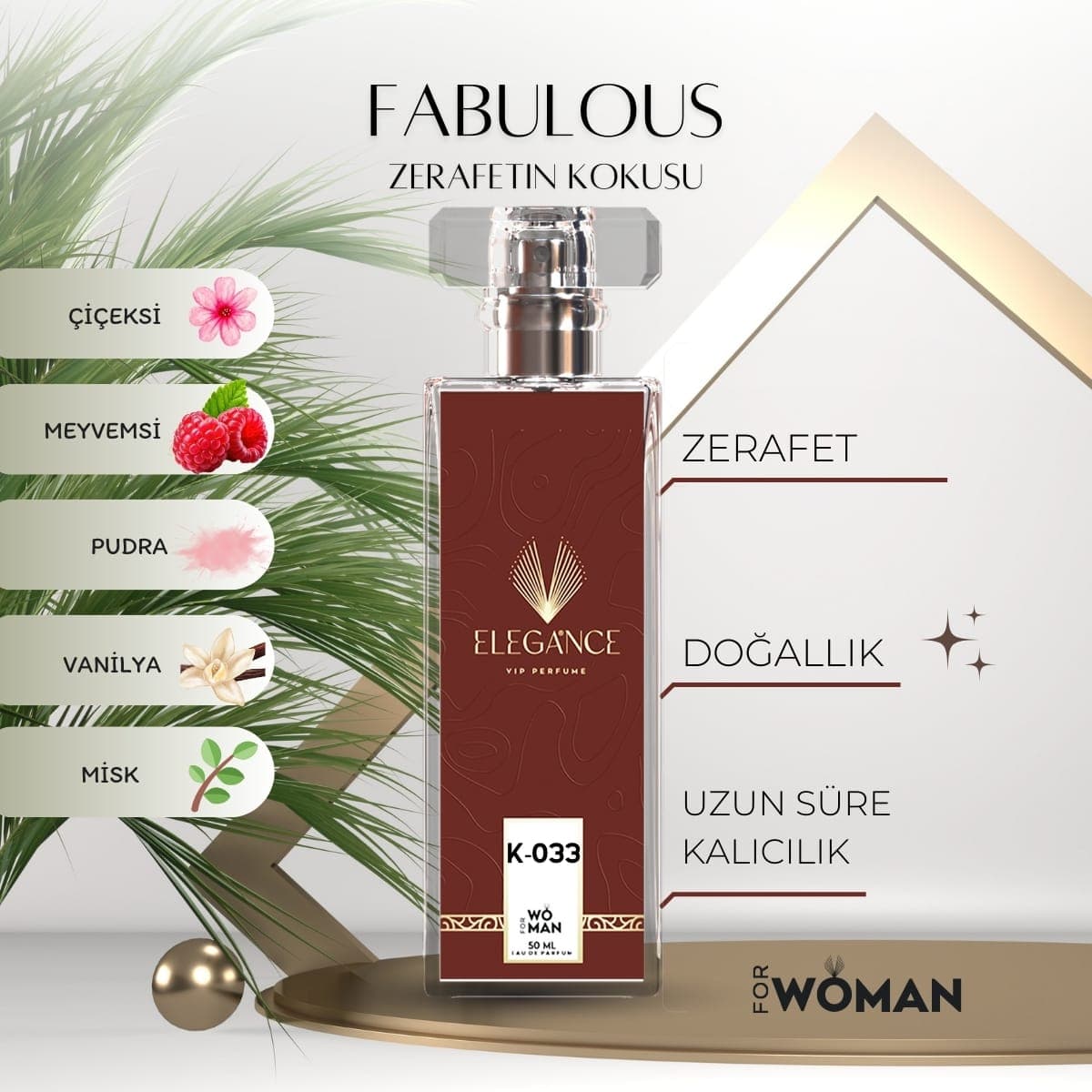 Fabulous Edp 50 ml kadın parfümü – oryantal ve odunsu koku (K-033)