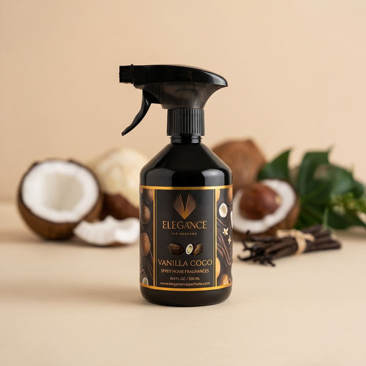 Vanilya & Hindistan Cevizi Oda Kokusu 500 ml – Tatlı Tropik Ferahlık | Elegance Home Fragrance