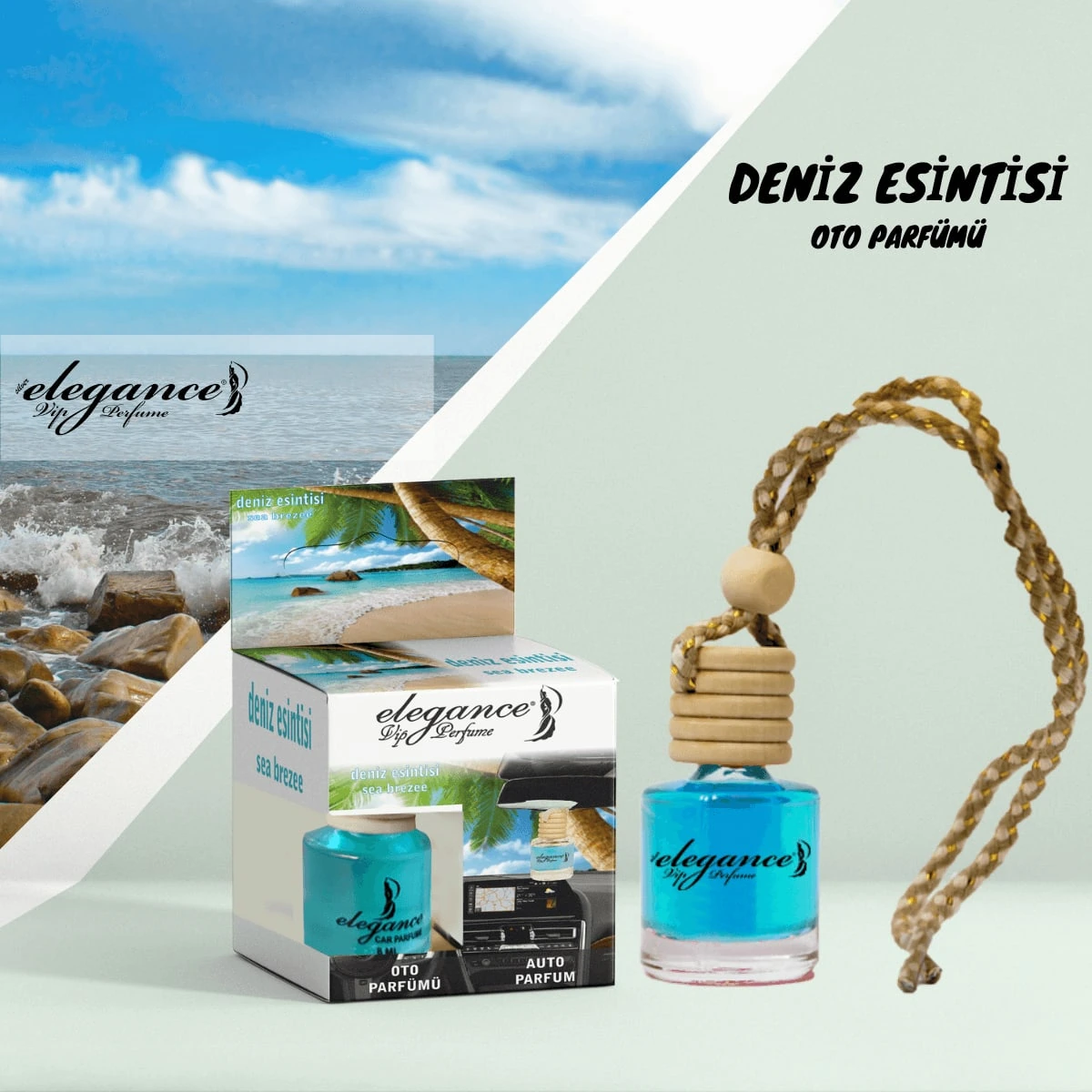 Deniz Esintisi Bambu Kapaklı Oto Kokusu