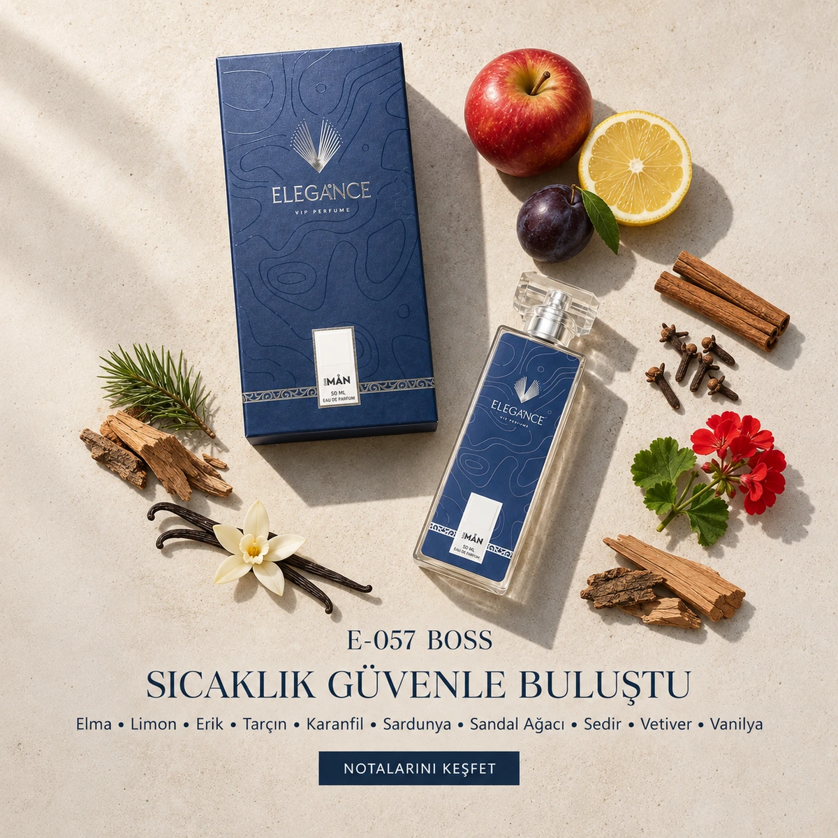 Boss Edp 50 ml – Ferah ve Odunsu Erkek Parfümü (E-057)