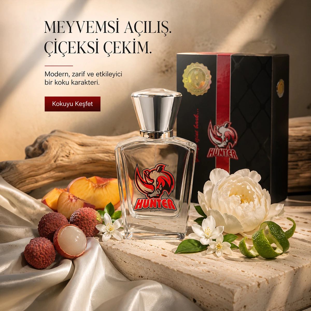 Hunter Parfüm – Afrodizyak Etkili Oryantal ve Vanilyalı Unisex Parfüm