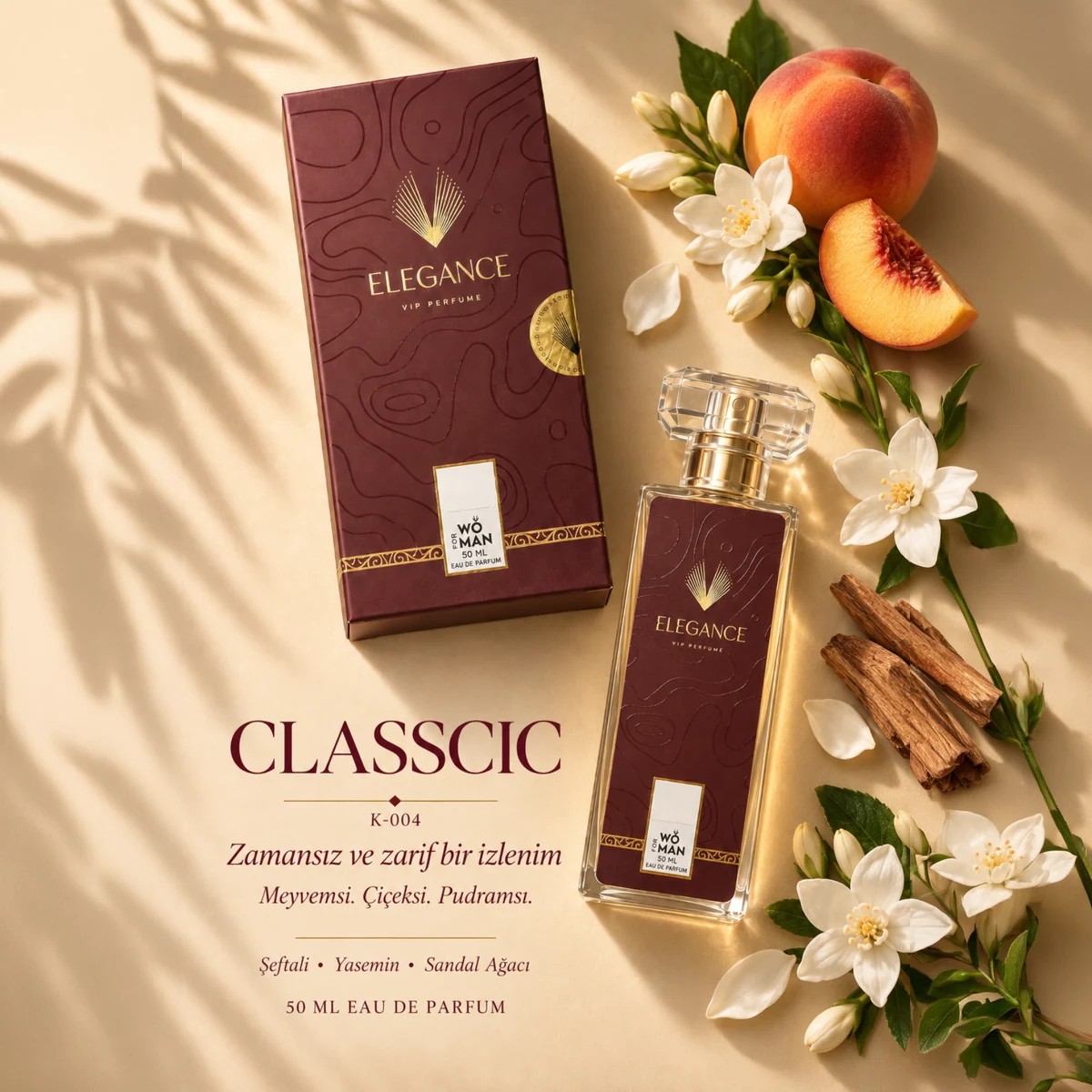 K-004 Edp 50 ml – Çiçeksi ve Meyvemsi Kadın Parfümü