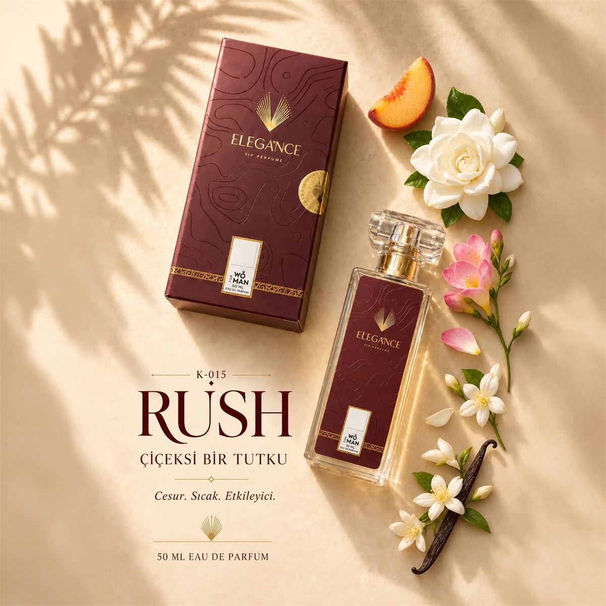 Rush Edp 50 ml – Oryantal ve Çiçeksi Kadın Parfümü (K-015)