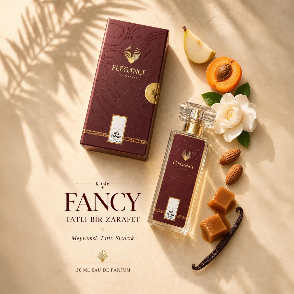 Fancy Edp 50 ml – Tatlı, Meyvemsi ve Oryantal Kadın Parfümü (K-046)