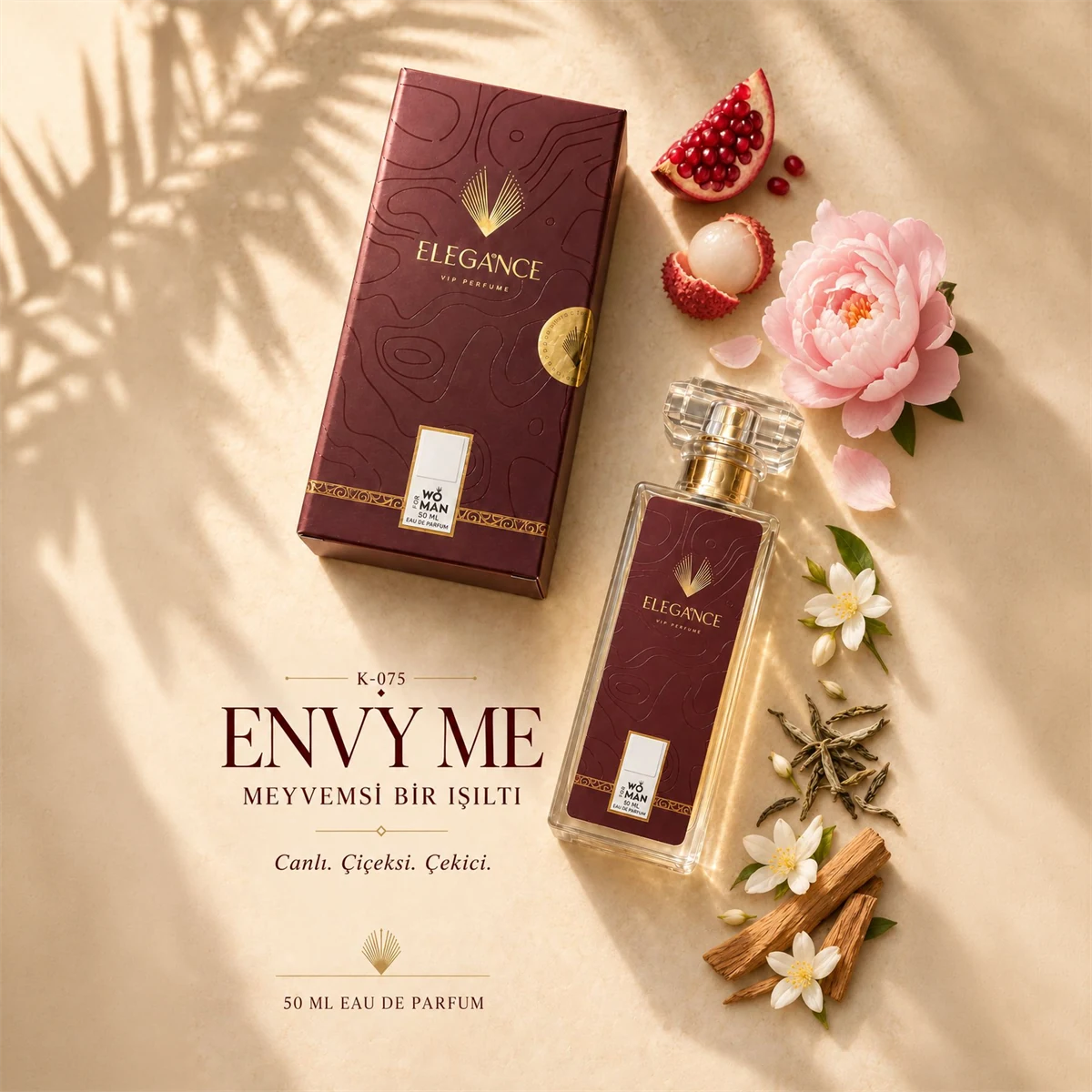 Envy Me Edp 50 ml – Meyvemsi ve Çiçeksi Kadın Parfümü (K-075)