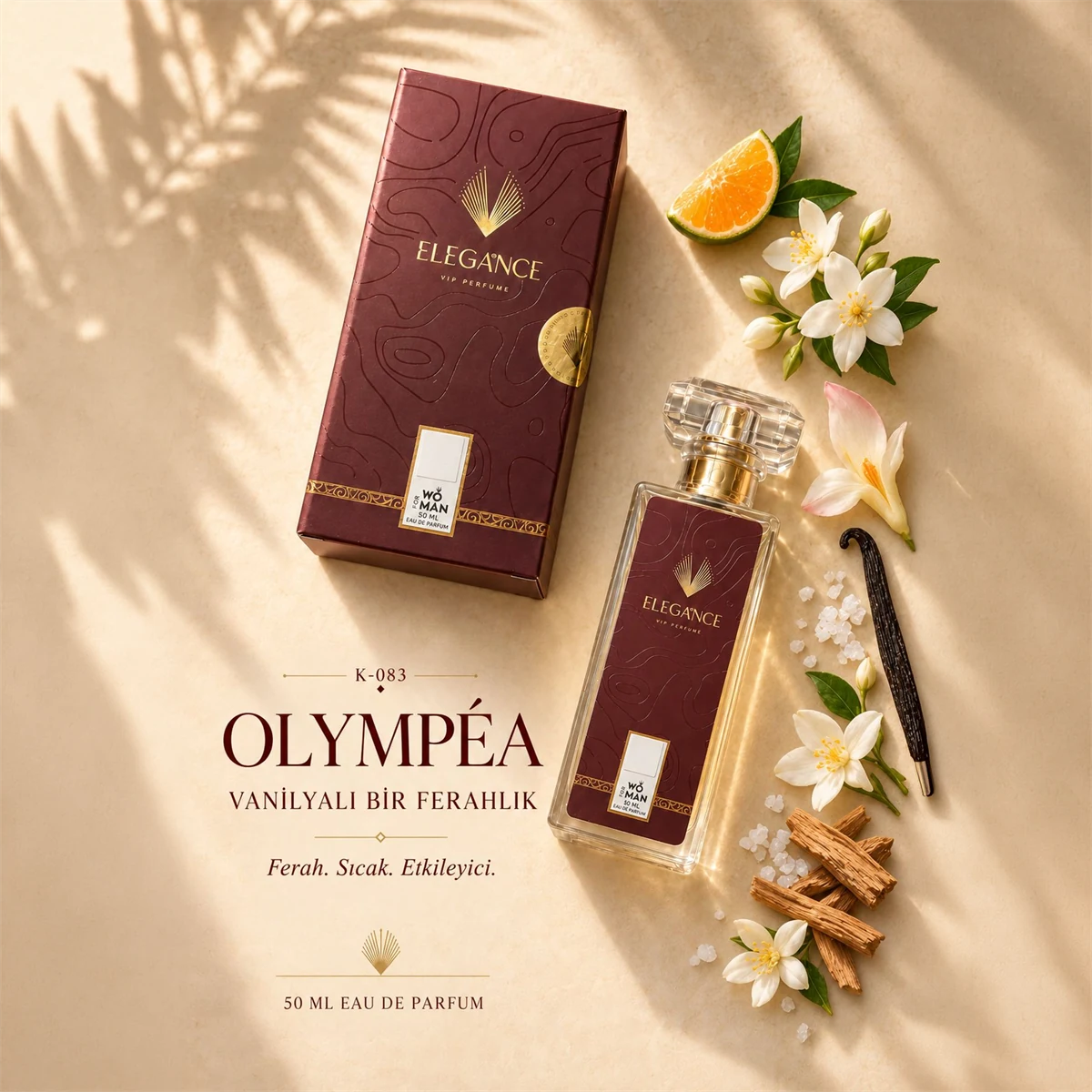 Olympéa Edp 50 ml – Oryantal ve Fresh Kadın Parfümü (K-083)