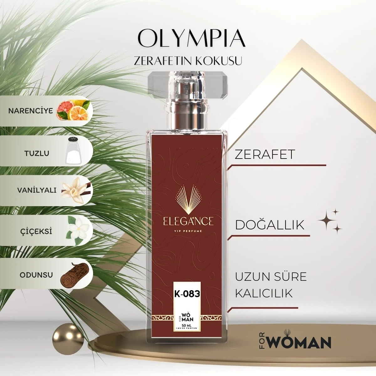 Olympéa Edp 50 ml – Oryantal ve Fresh Kadın Parfümü (K-083)