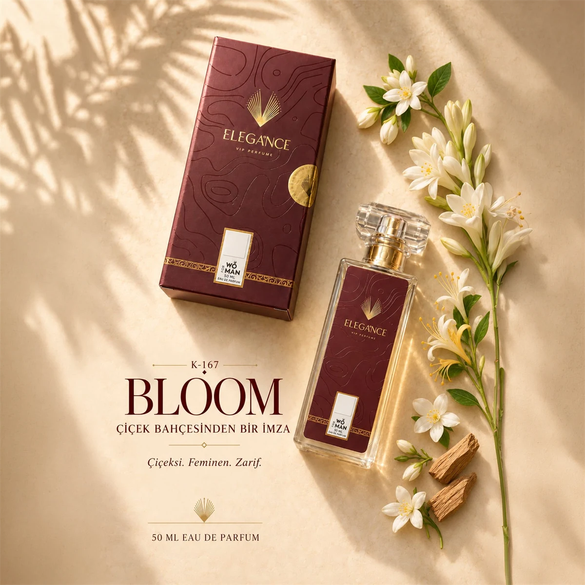 Bloom Edp 50 ml – Çiçeksi ve Fresh Kadın Parfümü (K-167)