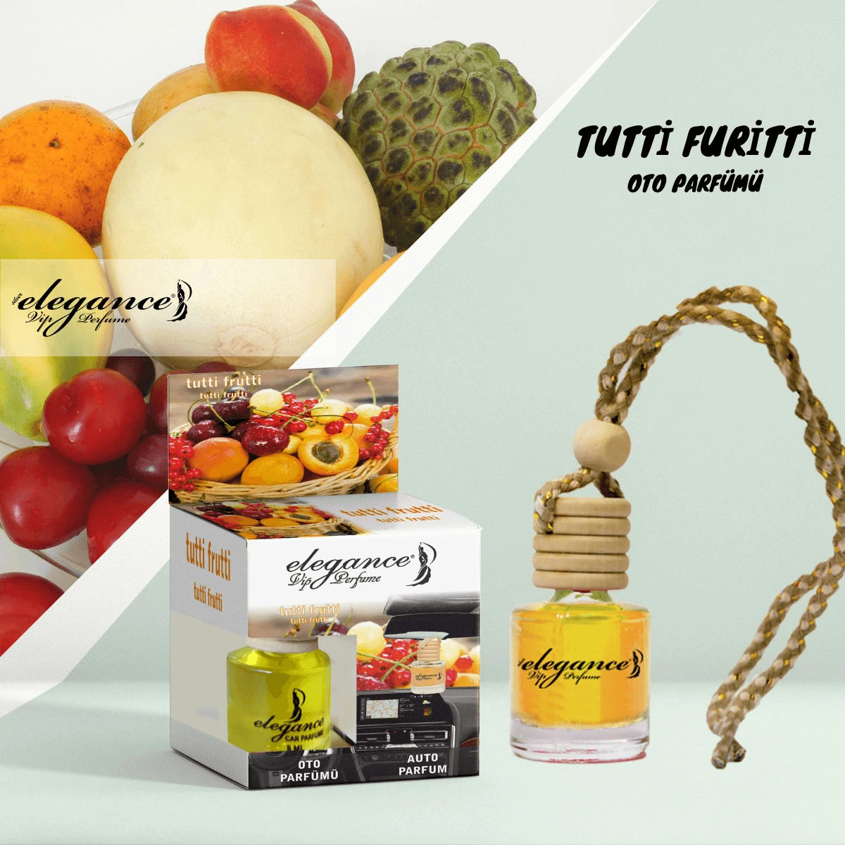 Tutti Frutti Bambu Kapaklı Oto Kokusu