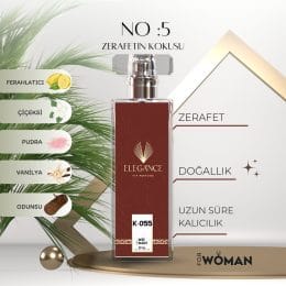 No:5 Edp 50 ml kadın parfümü – pudralı ve çiçeksi koku (K-055)